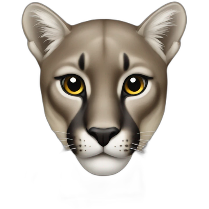 black puma emoji