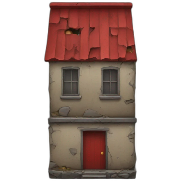 red dirty place inside emoji