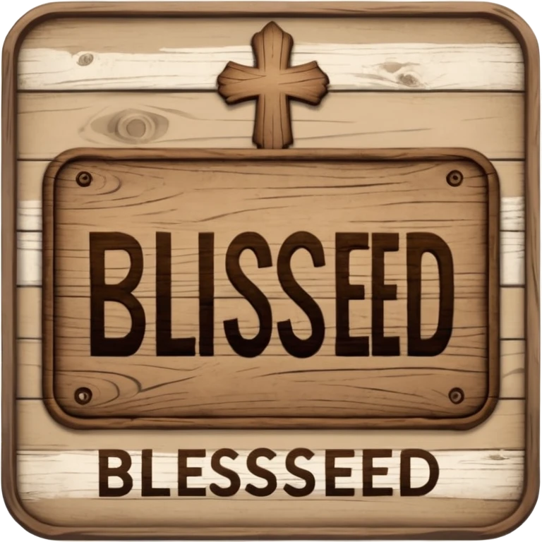 a sign "blessed" emoji