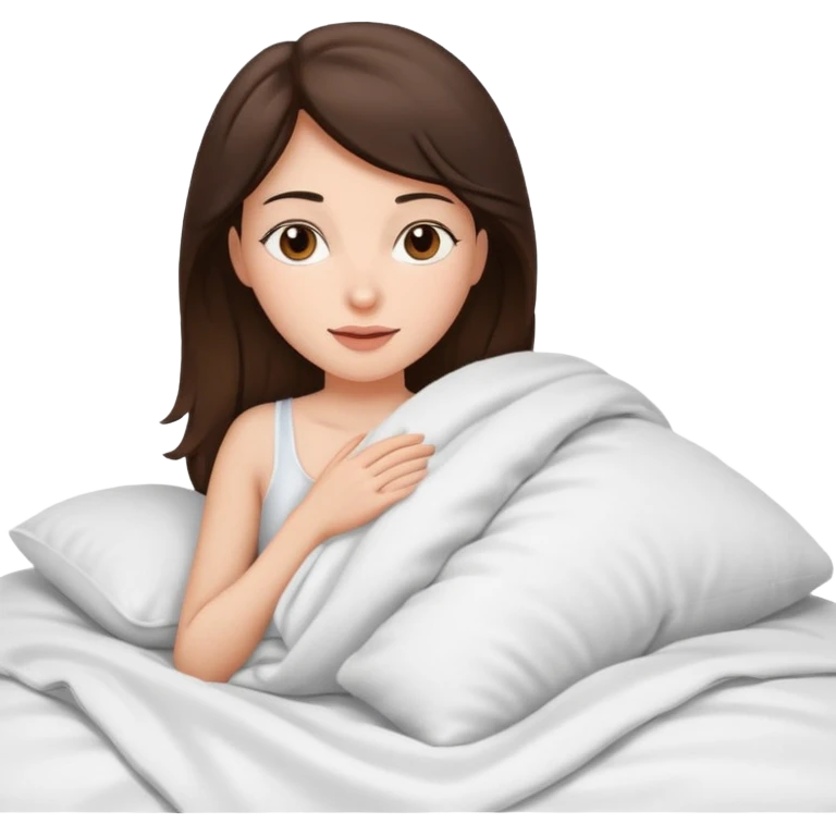 Brunette woman having sex emoji