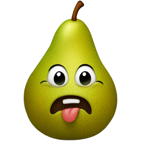 Pear poop emoji