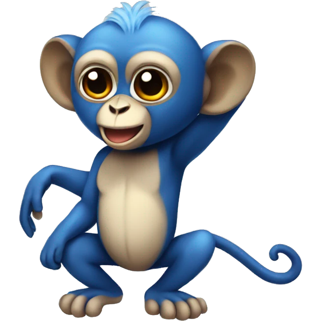 winged blue monkey emoji
