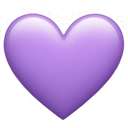 light purple heart  emoji
