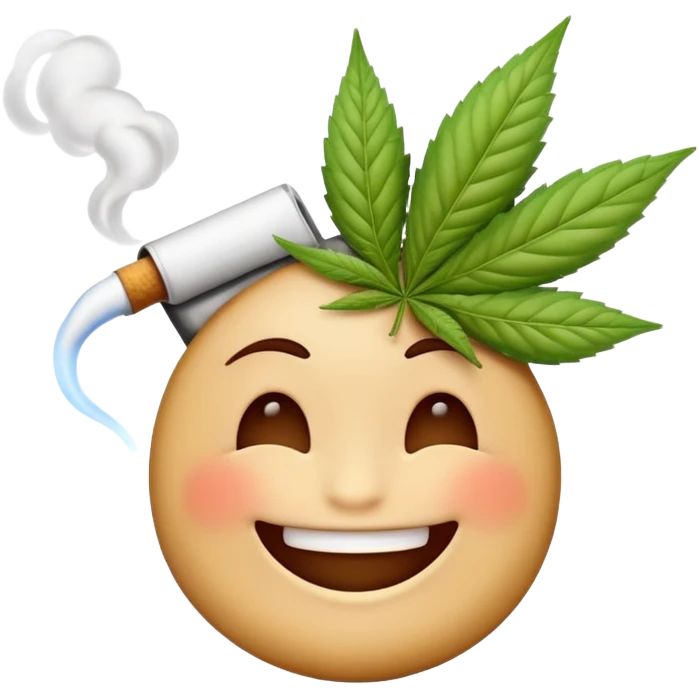 Emoji smoking ganja  emoji