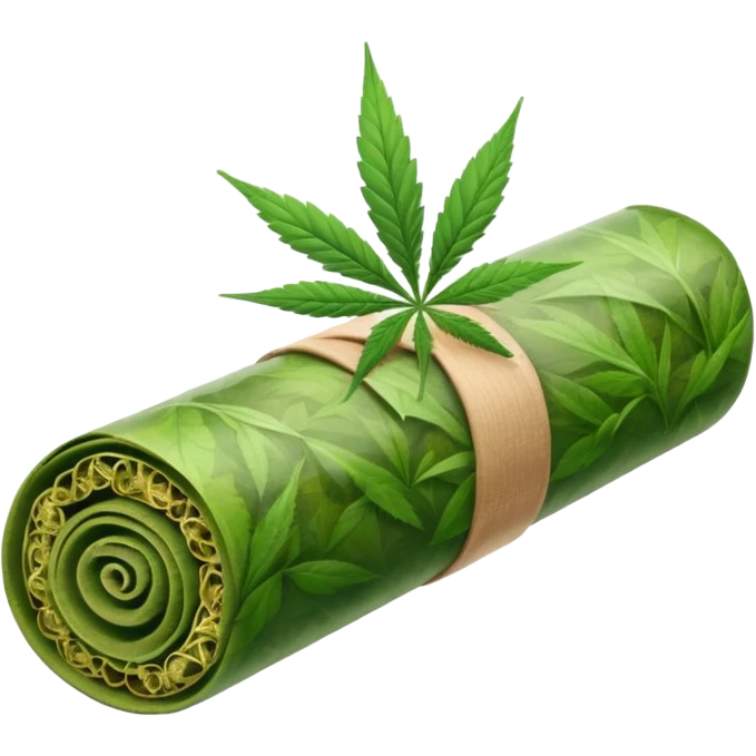 A rolled blunt emoji