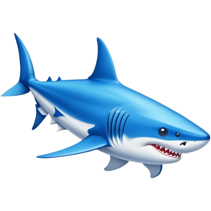 tiburón con zapatos nike azules emoji