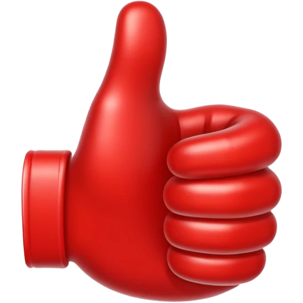 thumbs up emoji, positive and clear, apple style emoji