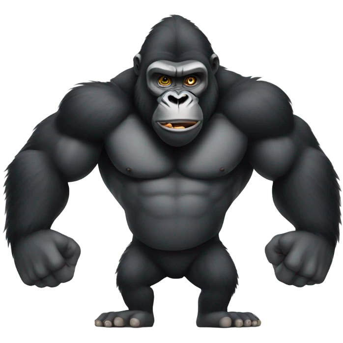 Gorilla flexing  emoji
