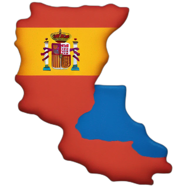 Spanish flag and netherlands map together emoji