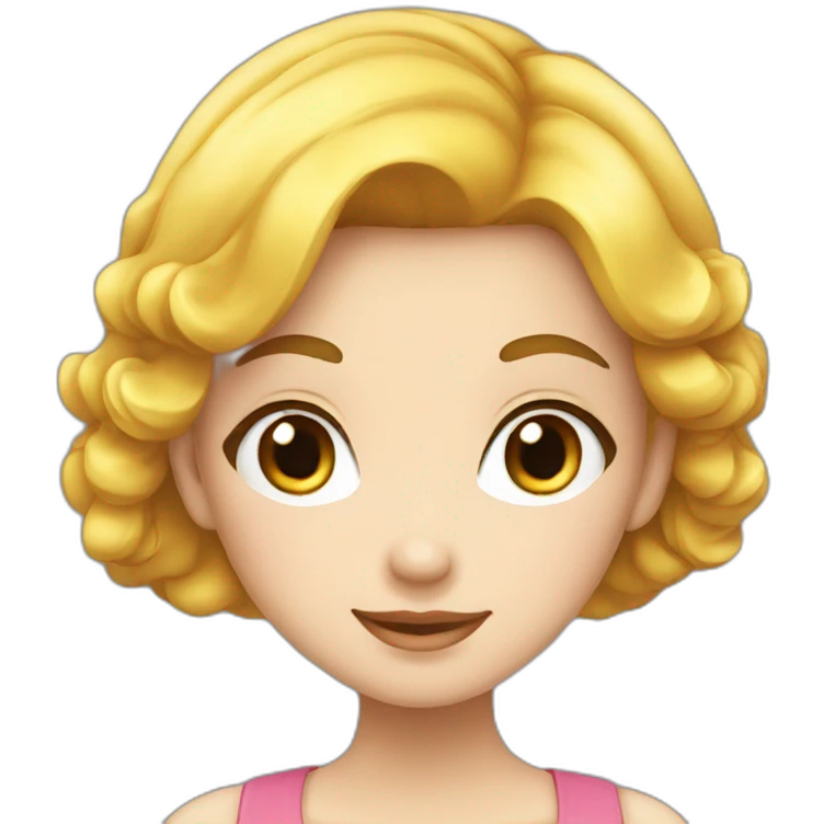 fille belle de manga emoji