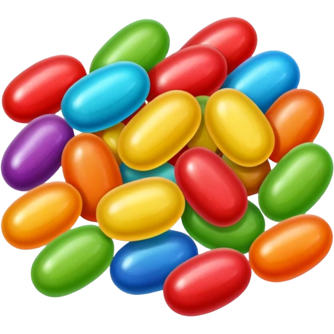 jelly bean candy emoji