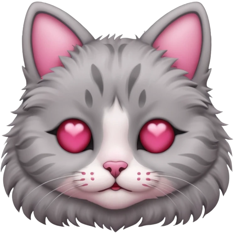 A cat with 3 hearts, so a combi of the cat face and 🥰 emoji