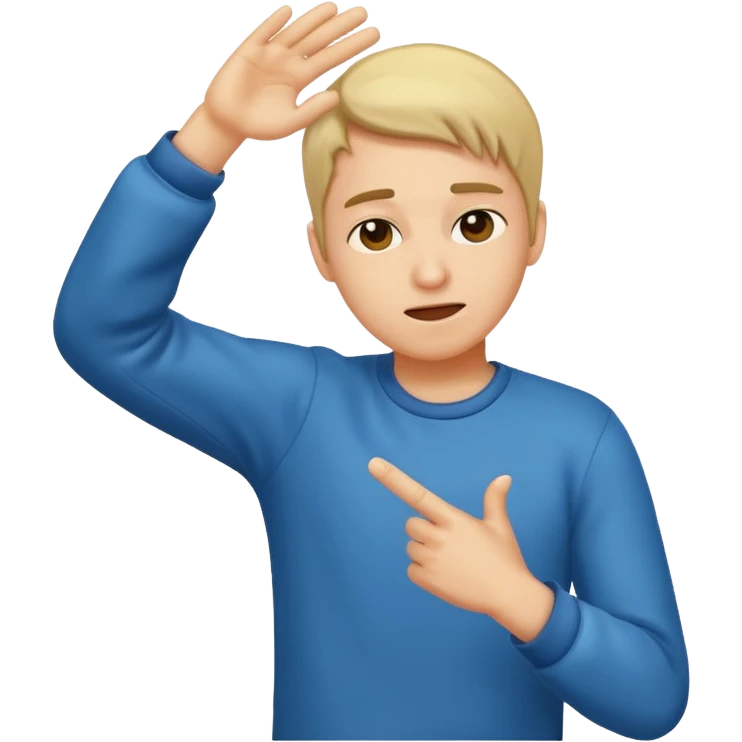 Person dab emoji