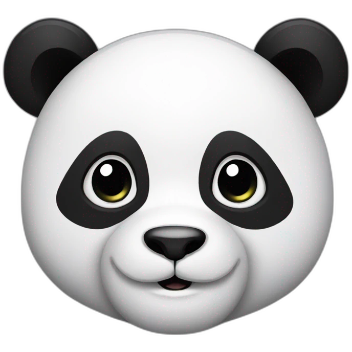 smart panda emoji