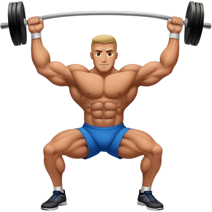 bodybuilder horizontal pull exercise emoji
