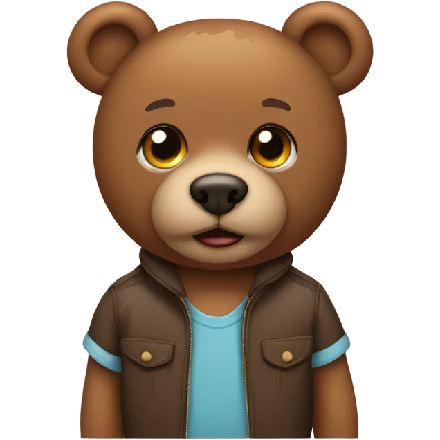 Brat teddy bear emoji