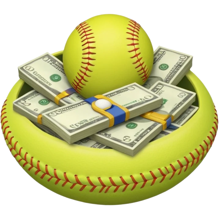 Money softball emoji