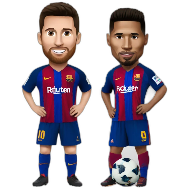 Ronaldo et Messi emoji