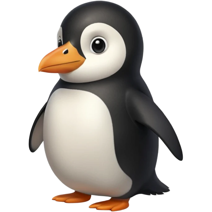 bombastic side eyeing penguin suspicious looking side ways eyes looking forward  emoji