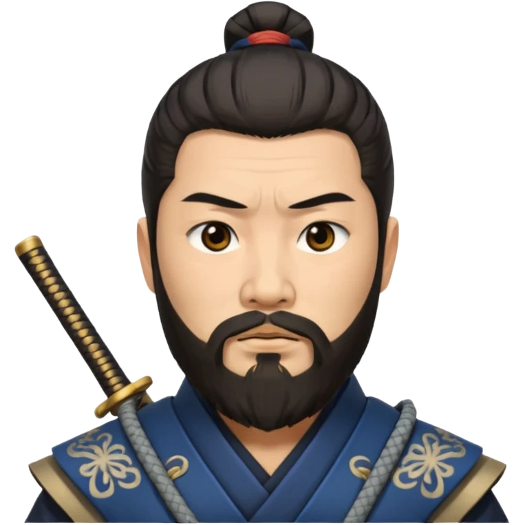 samurai with full beard emoji