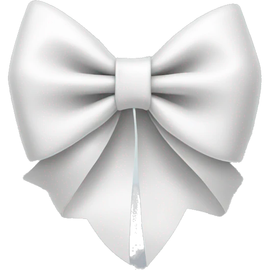 White bow emoji