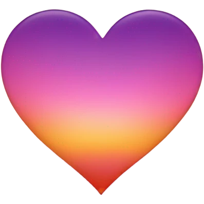 sunset heart emoji