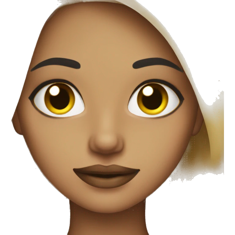 Blonde girl who makeup emoji