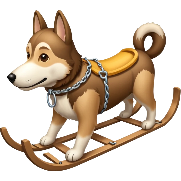 Dog sled emoji