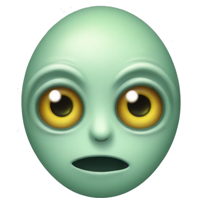 Alien with three eyes  emoji