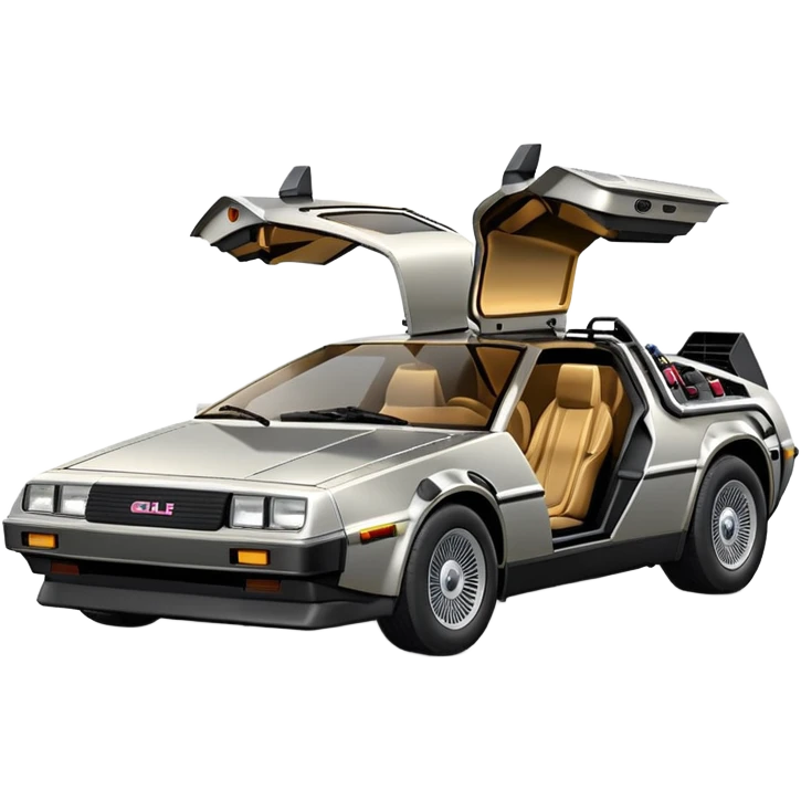 DeLorean DMC-12 doors down emoji