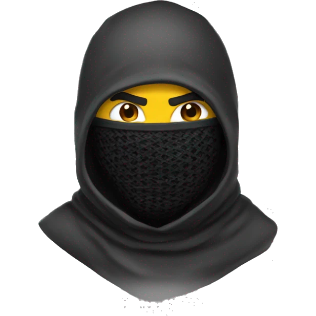 Lobo con balaclava emoji