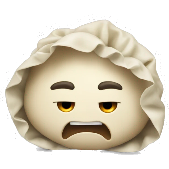 aggressive dumpling emoji