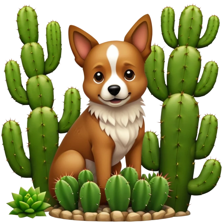 dog in cactus emoji