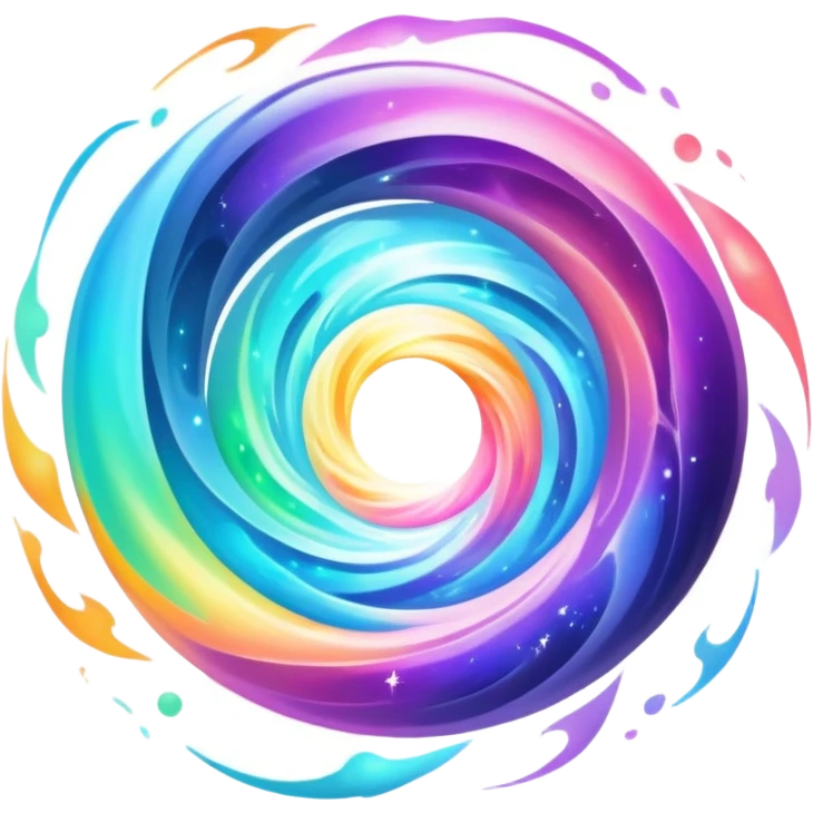 magical portal with swirling colors and mystical energy emoji