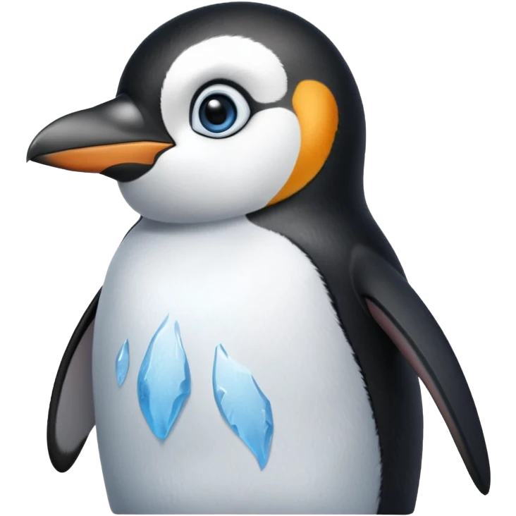 A penguin with a scar emoji