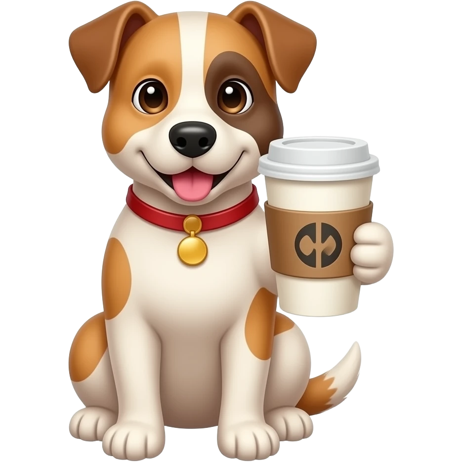 Emoji perro cafe emoji