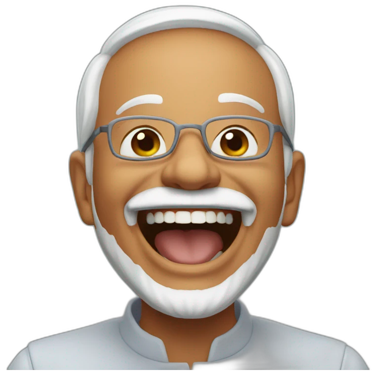 narindra modi laughing emoji