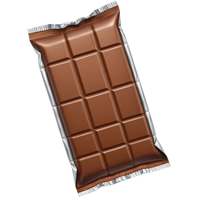 chocolate bar with bag emoji