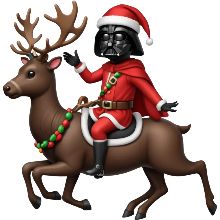 darth vader riding reindeer christmas emoji