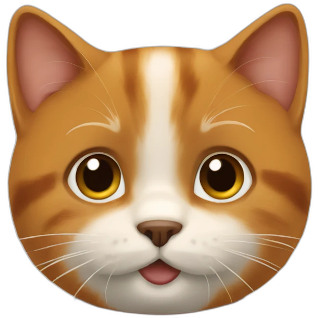 Chat roux enragé  emoji