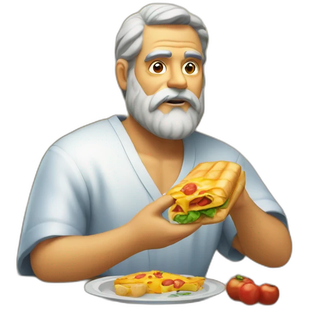 Plato de comida de preso emoji