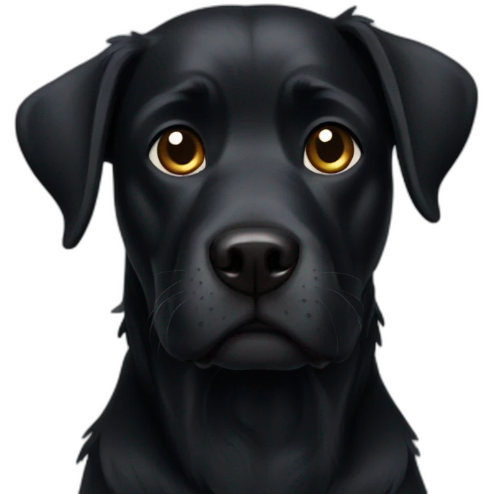 Black dog emoji