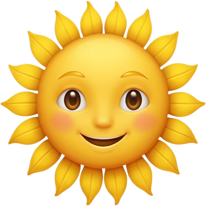 friendly sun emoji