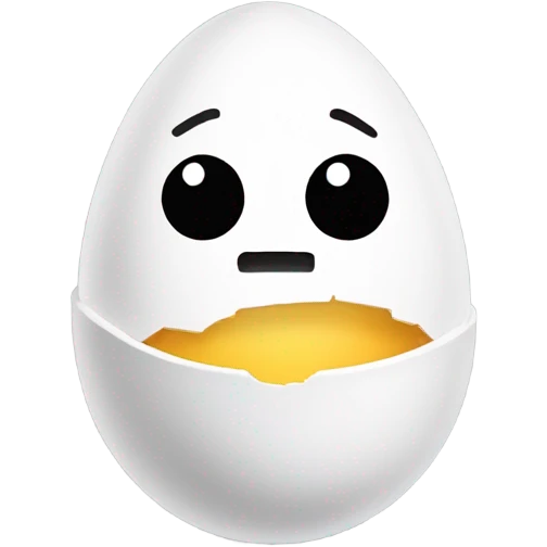 Egg wearing a hoodie emoji