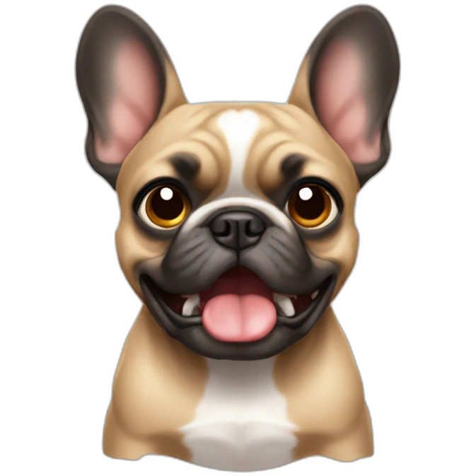 Frenchie angry emoji