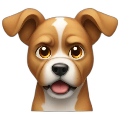 Dog is angry emoji
