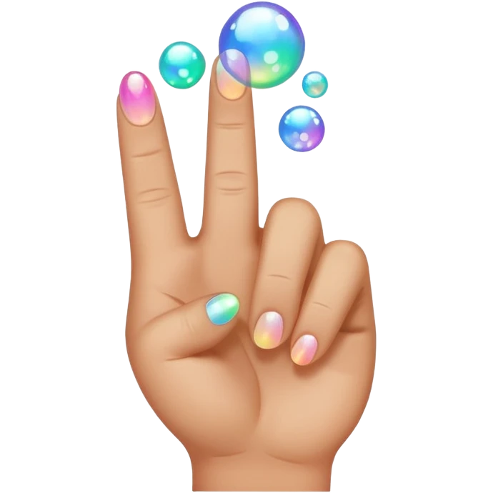 middle finger with bubbles emoji