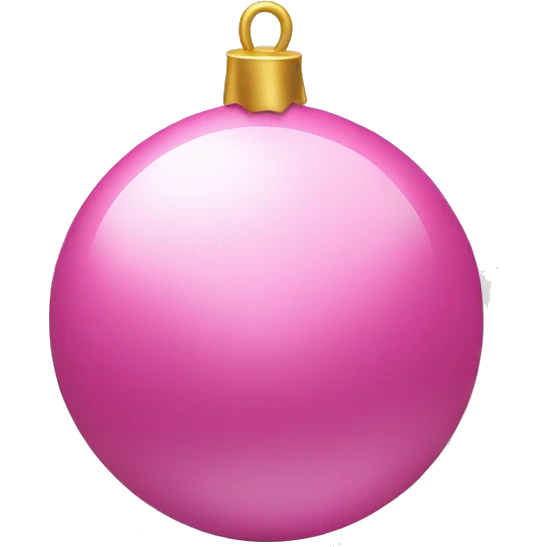 Pink christmass ball emoji