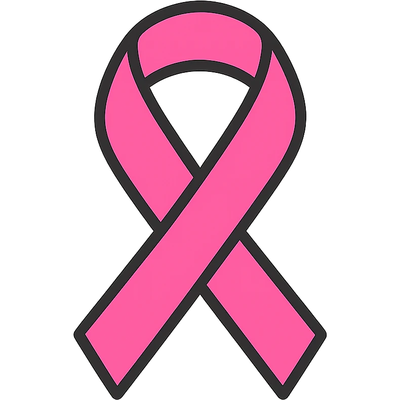 pink ribbon emoji