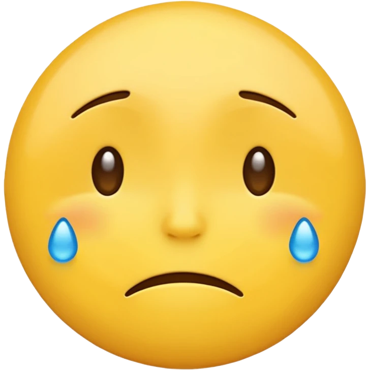 I want to create an emoji in that image we can see both Sad and happy feeling simultaneously emoji